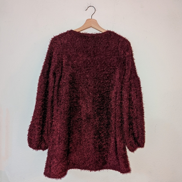 Lulus Couldn't Be Sweeter Fuzzy Knit Sweater Dress - Picture 7 of 9